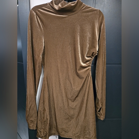 Anthropologie Dresses & Skirts - Afirm Cut Out Mock Neck Mini Dress Euc Large